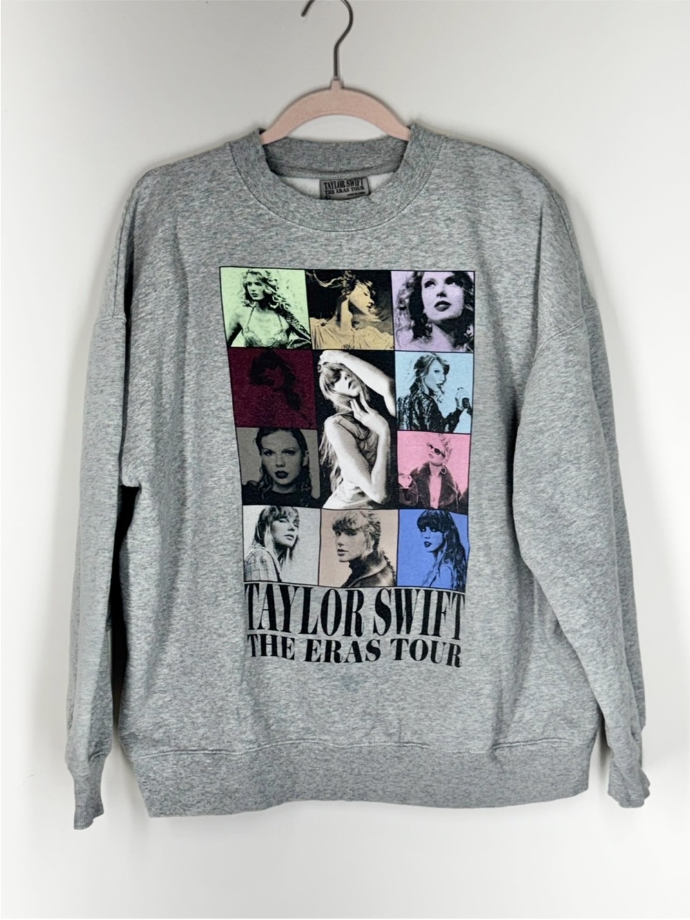 Taylor Swift The Eras Tour II Official Merch Gray Crewneck Sweatshirt L